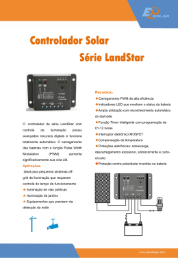 Controlador Solar Série LandStar