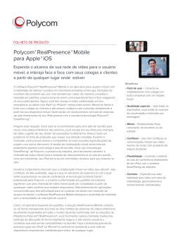 Polycom® RealPresence Mobile para Apple iOS