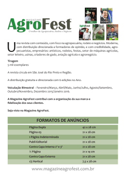 Mídia Kit - Magazine AgroFest