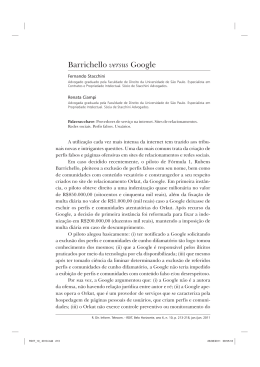 Barrichello versus Google