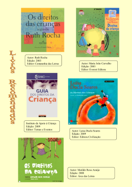 Autor: Ruth Rocha Edição: 2003 Editor: Companhia das Letras