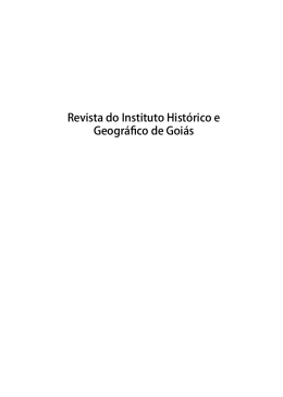 Revista do Instituto Histórico e Geográfico de Goiás
