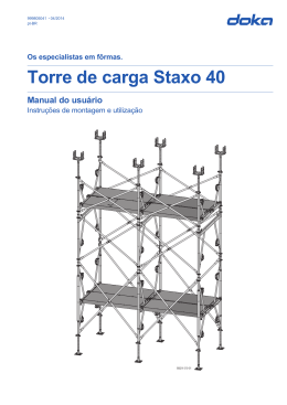 Manual do utilizador (pt) Torre de carga Staxo 40