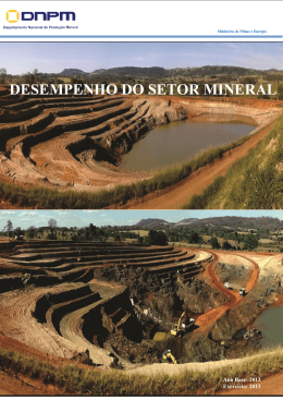 Desempenho do Setor Mineral em GO e DF - 2013