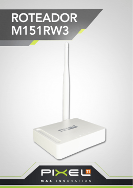 Manual do Usuário - Roteador M151RW3