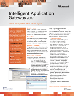 Intelligent Application Gateway