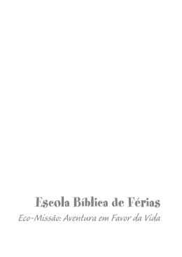 Caderno de Atividades EBF 2007