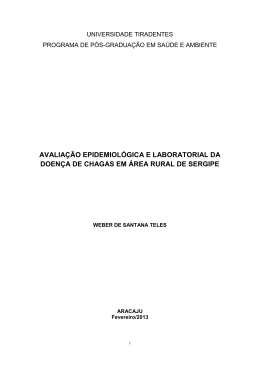avaliação epidemiológica e laboratorial da doença de chagas