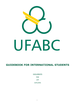 guidebook for international students - Pós