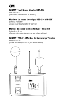 Moniteur de stress thermique RSS-214 WIBGET