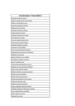 Lista de Espera - Prouni 2012.2