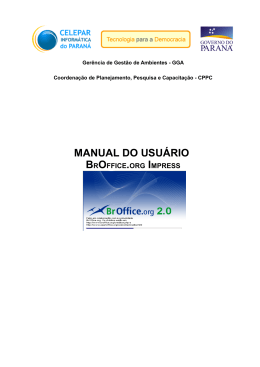 Manual do Usuário BrOffice.org Impress