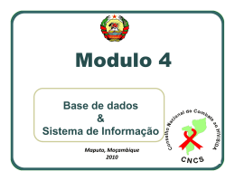 Modulo 4: Base de dados e sistema de informação