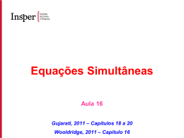 Equacoes simultaneas