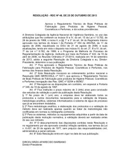RESOLUÇÃO - RDC Nº 48, DE 25 DE OUTUBRO DE