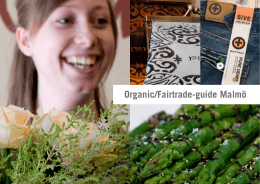 Organic/Fairtrade-guide Malmö