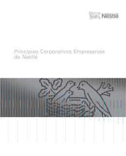 Princípios Corporativos Empresariais da Nestlé