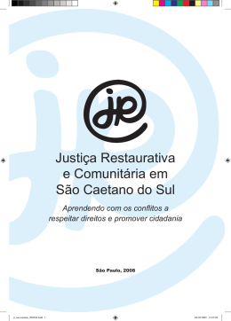 Justiça Restaurativa e Comunitária em São Caetano do Sul/SP