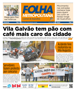 Vila Galvão tem pão com café mais caro da cidade