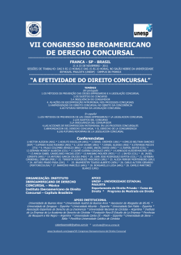 VII Congreso Iberoamericano de Derecho Concursal