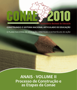 ANAIS - VOLUME II - FNE - Ministério da Educação