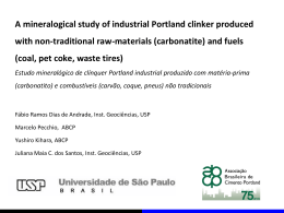 A mineralogical study of industrial Portland clinker produced with