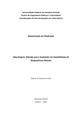 Dissertação de Mestrado Abordagem Híbrida para Avaliação da
