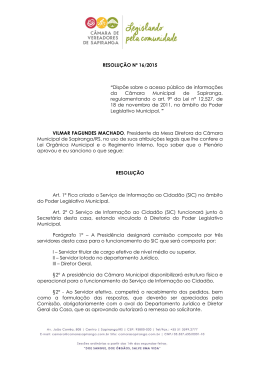 Confira a Resolução nº 16/2015 na íntegra