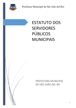 Lei 5038/14 - Estatuto dos Servidores Públicos do Município