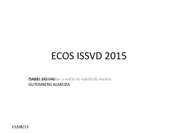 ECOS ISSVD 2015