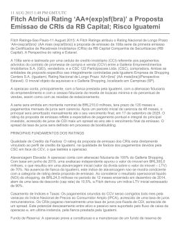 Rating CRI Iguatemi - Performance Invest