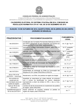 Calendário Eleitoral 2014