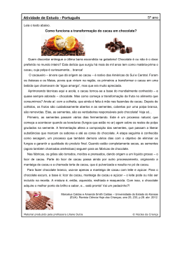 Cacau x chocolate - nucleodacrianca.com.br