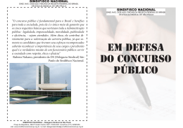 em defesa do concurso público - Delegacia Sindical de São Paulo