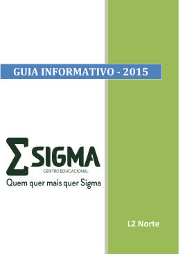 GUIA INFORMATIVO - 2015 - Centro Educacional Sigma