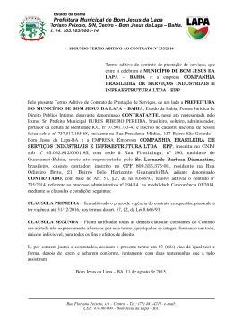 Segundo Termo Aditivo ao Contrato Nº 235/2014
