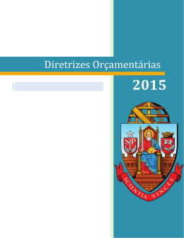 Diretrizes Orçamentárias da USP para 2015