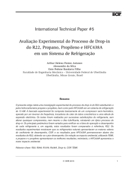 International Technical Paper #5 Avaliação Experimental do