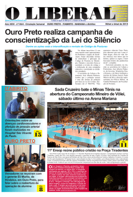 Ouro Preto realiza campanha de conscientização