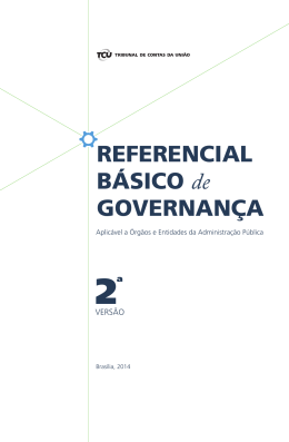 Referencial Básico de Governança - TCU.