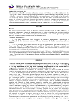 TRIBUNAL DE CONTAS DA UNIÃO Informativo de - DPM-RS