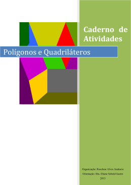 Caderno de Atividades Polígonos e Quadriláteros