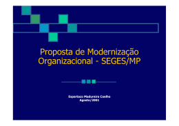 Proposta de Modernização Organizacional