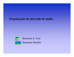 Slides sobre Organização do Mercado de Mídia