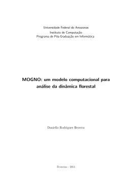 MOGNO: um modelo computacional para análise da dinâmica florestal