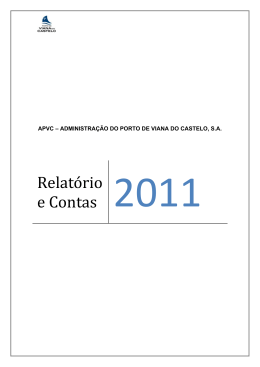 Relatório e Contas 2011 - Porto de Viana do Castelo