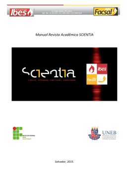 Manual Revista Acadêmica SCIENTIA
