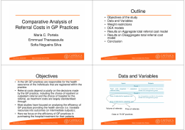 Comparative Analysis of Referral Costs in GP Practices Outline