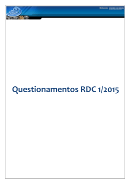 Questionamentos RDC1 – AIRBUS 2