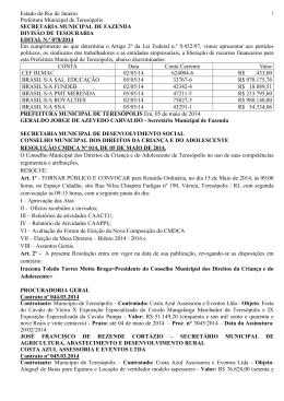 07/05/2014 (Download) - Prefeitura Municipal de Teresópolis